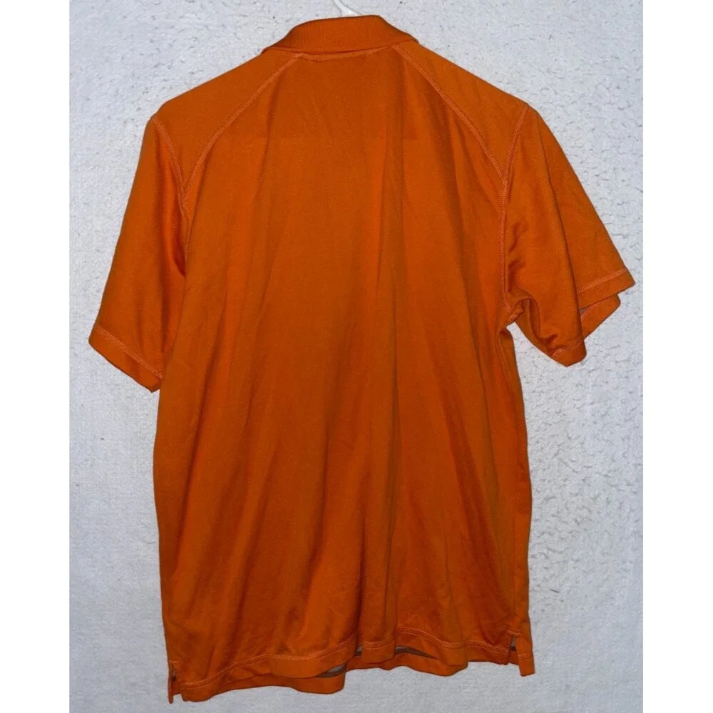 The North Face Shirt Mens M Orange Short Sleeve Horizon Polo Snap Button